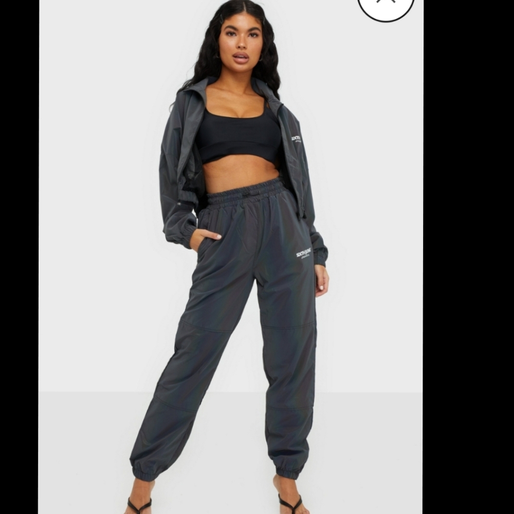 Sixth June Paris Streetwear Reflective Iridescent Jogger Pants Urban HipHop